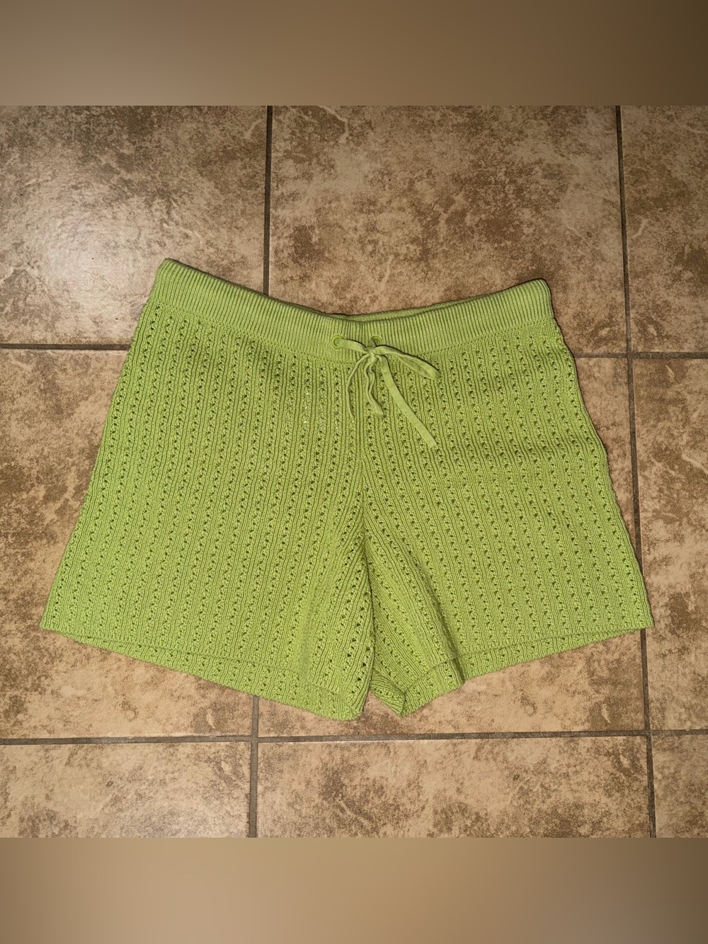 Vans Morrison Sweater Short Knit Shorts Green XL